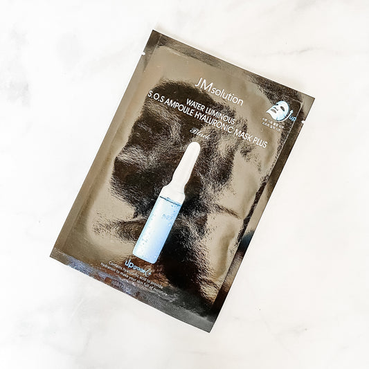 JM SOLUTION WATER LUMINOUS SOS AMPOULE HYALURONIC MASK