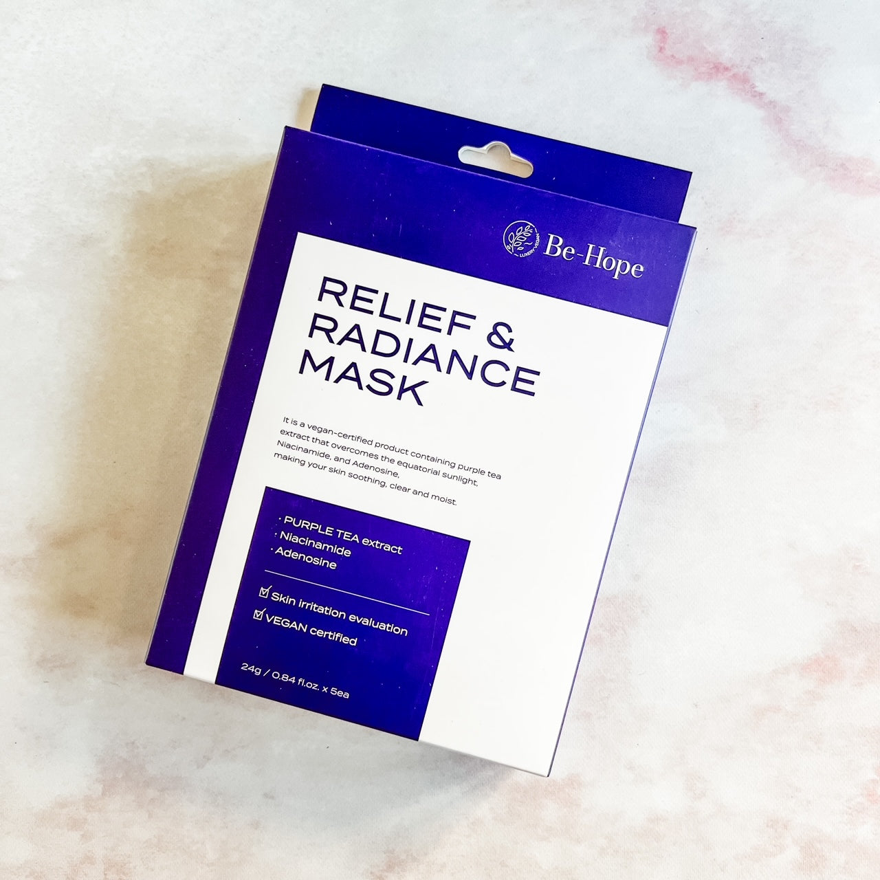 BE-HOPE RELIEF & RADIANCE SHEET MASK