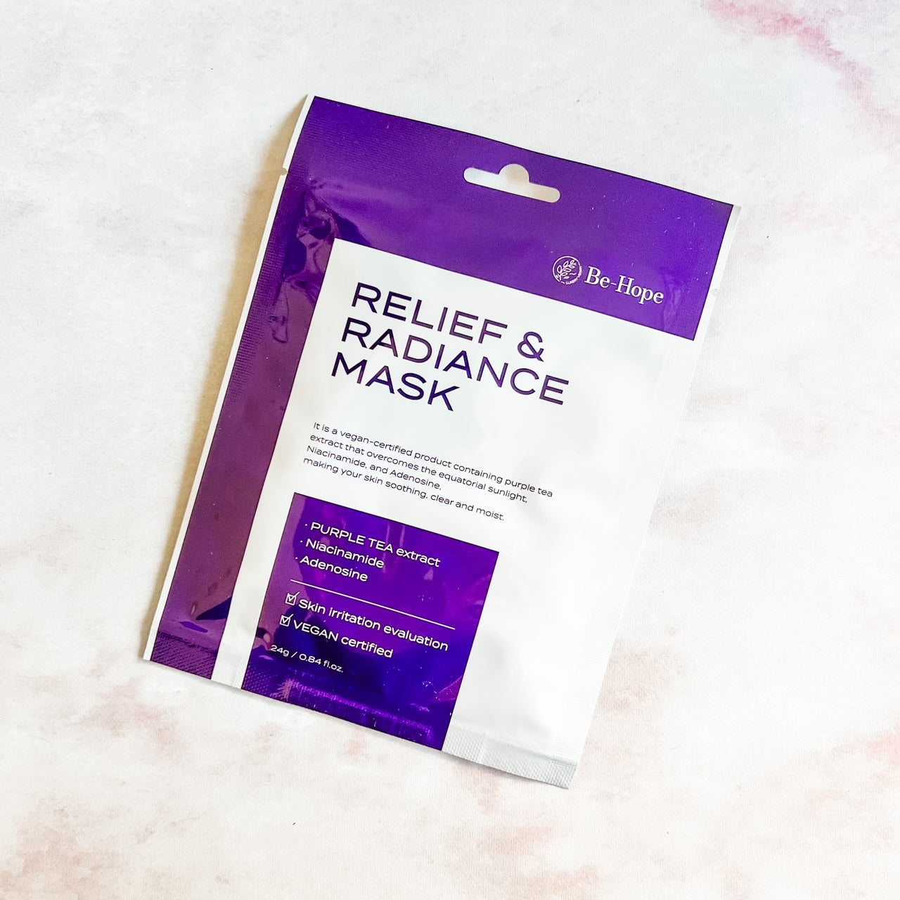 BE-HOPE RELIEF & RADIANCE SHEET MASK